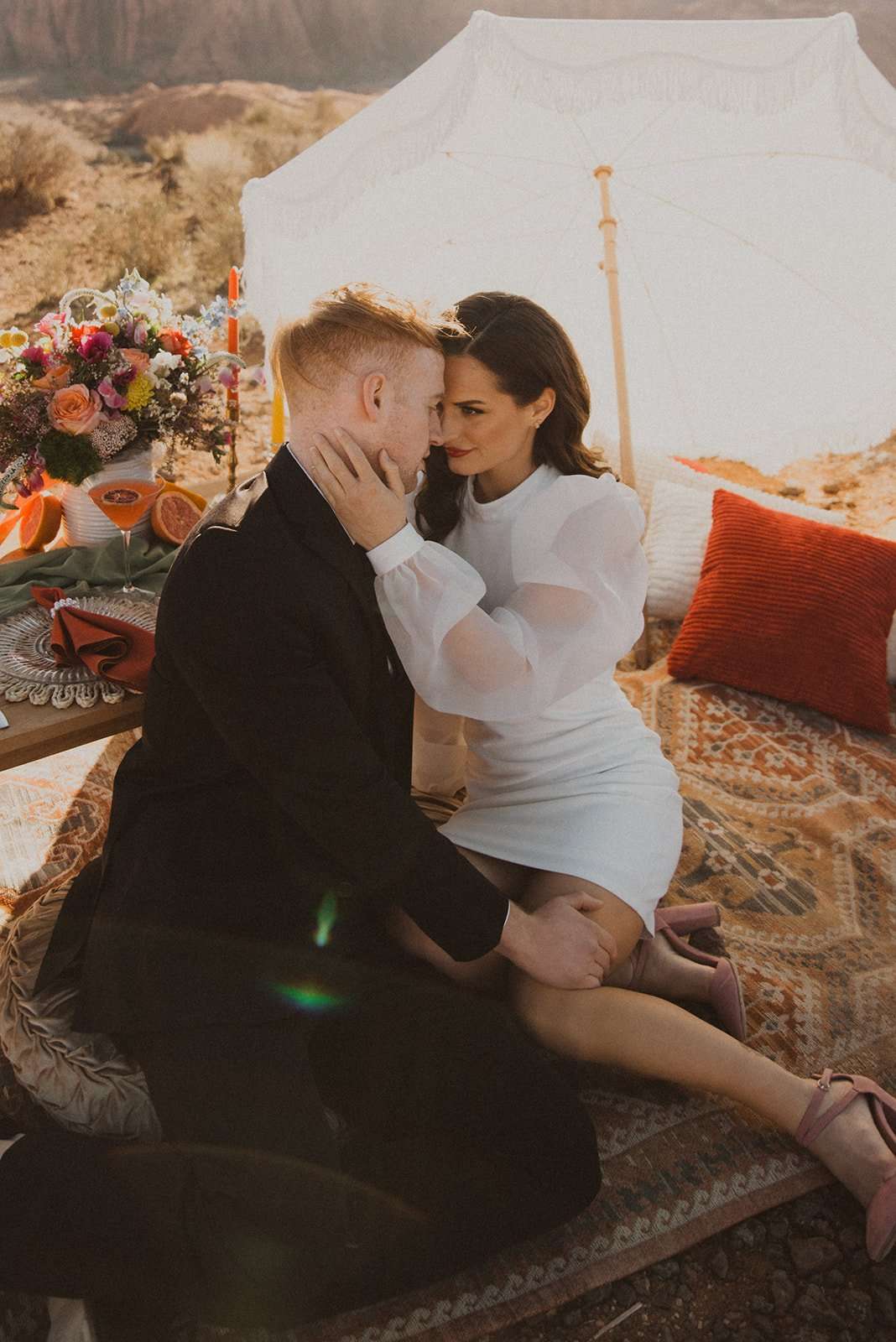Vibrant Stylized Picnic Elopement in Utah