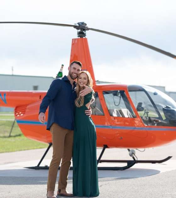 Epic Helicopter Proposal in the Canadian Rockies