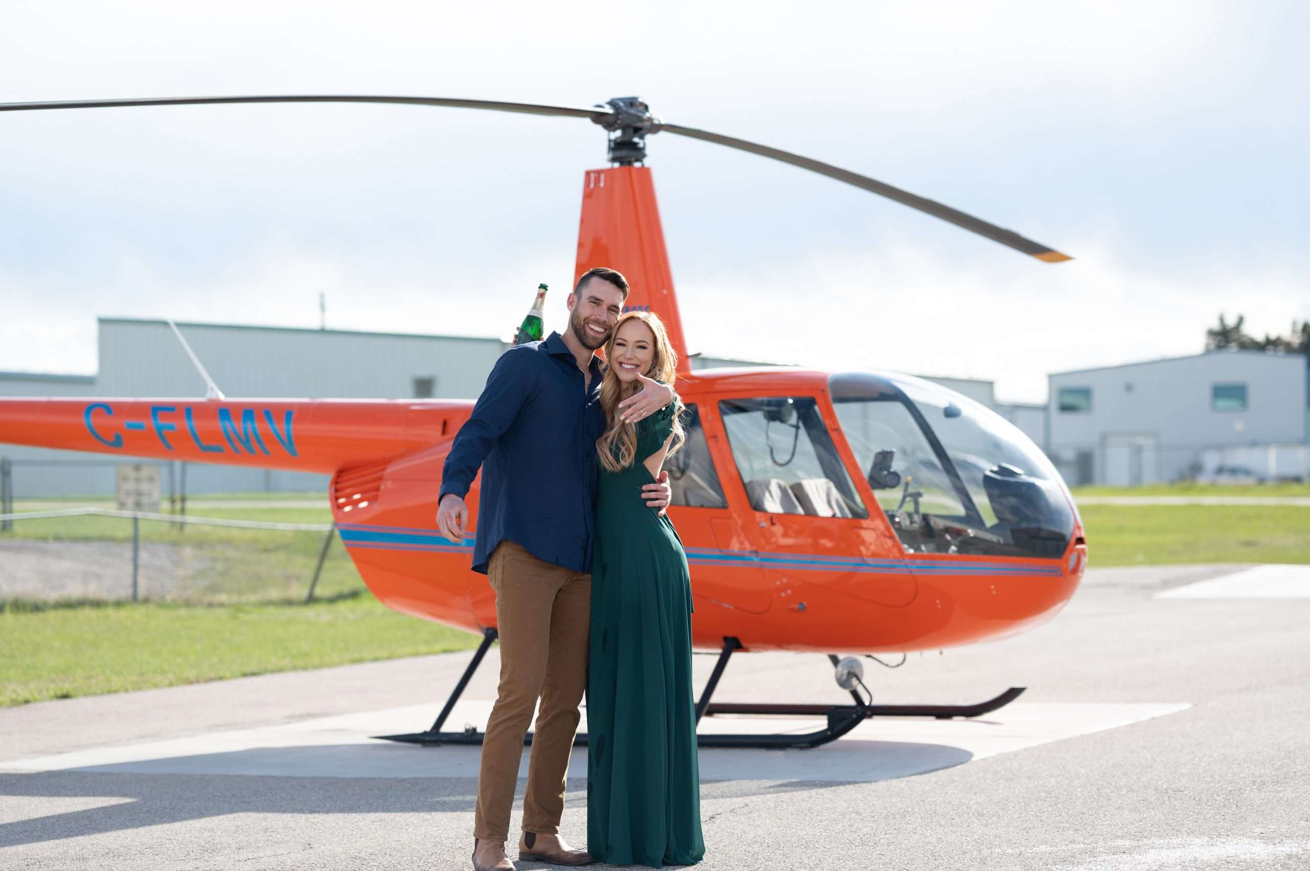 Epic Helicopter Proposal in the Canadian Rockies