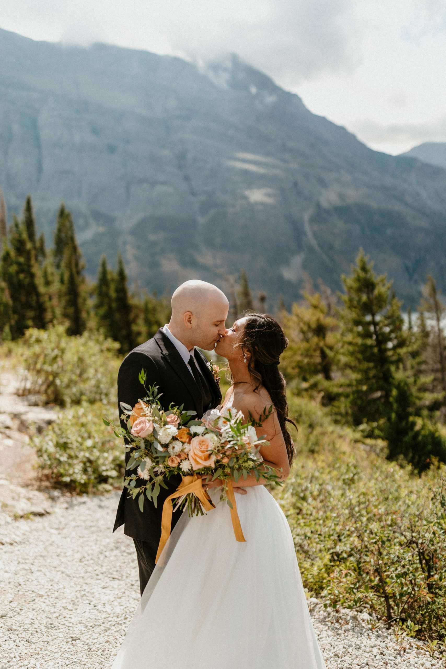 Lovely Lakefront Elopement in Glacier National Park