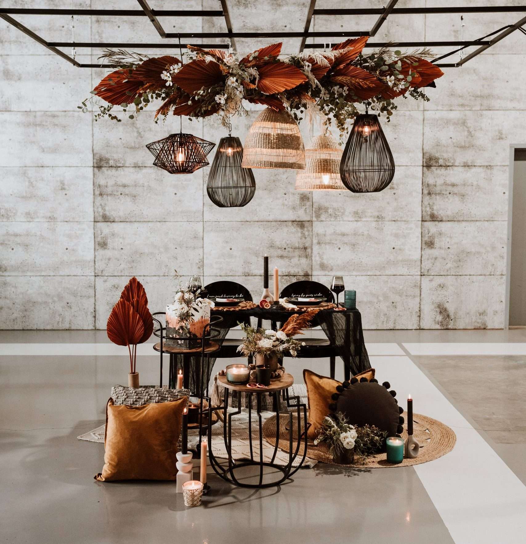 Edgy Boho Styled Shoot with Rich Hues