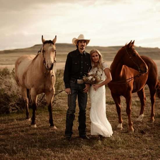 Wild West Bridal Session with Horses