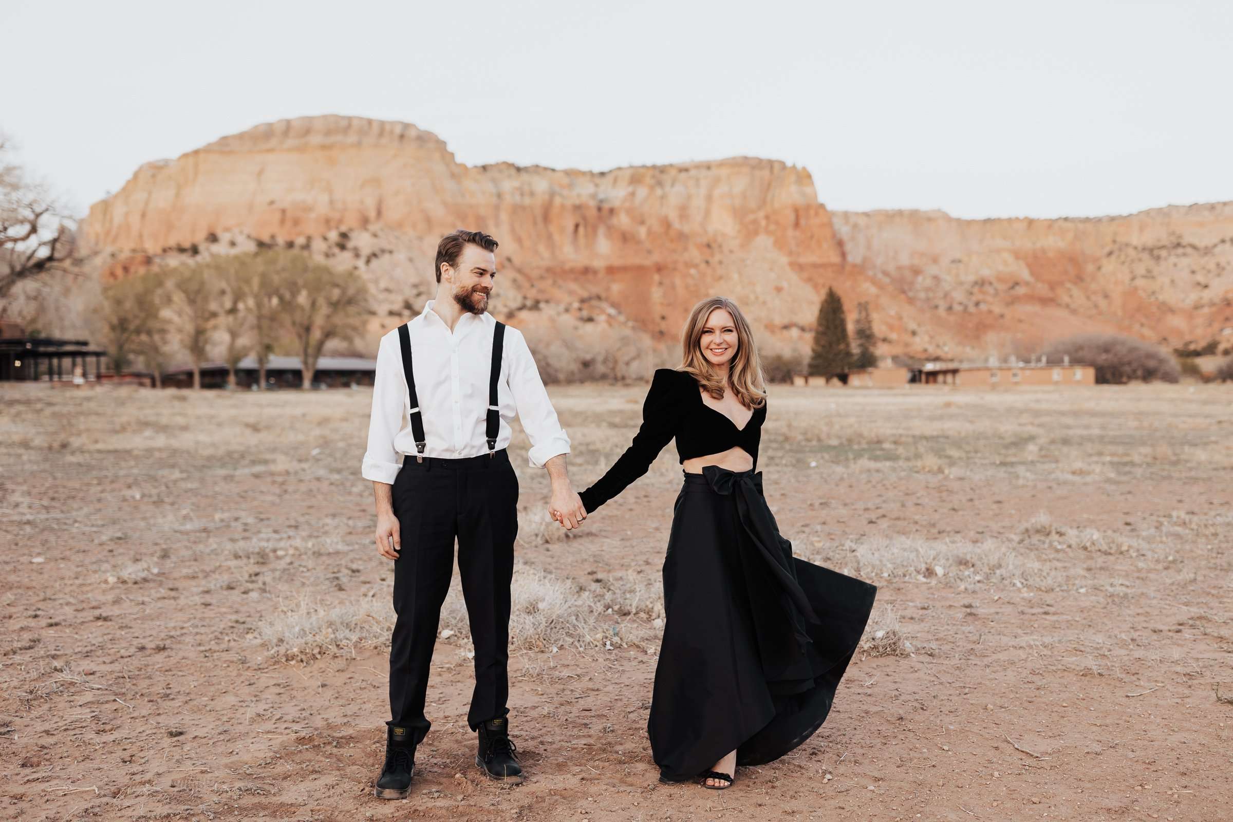 Glam Ghost Ranch Engagement Session