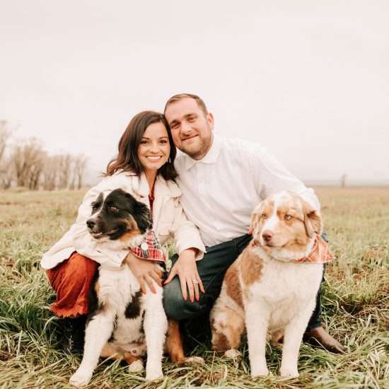 Sweet Wyoming Engagement Session With Dogs