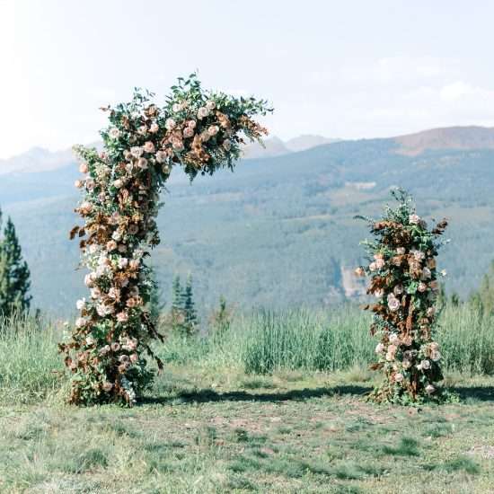 Posh and Pink English Rose Inspired Vail Wedding