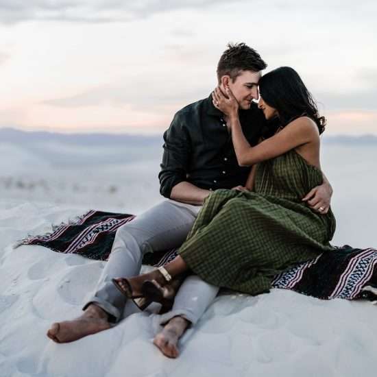 Wholesome White Sands Engagement Session