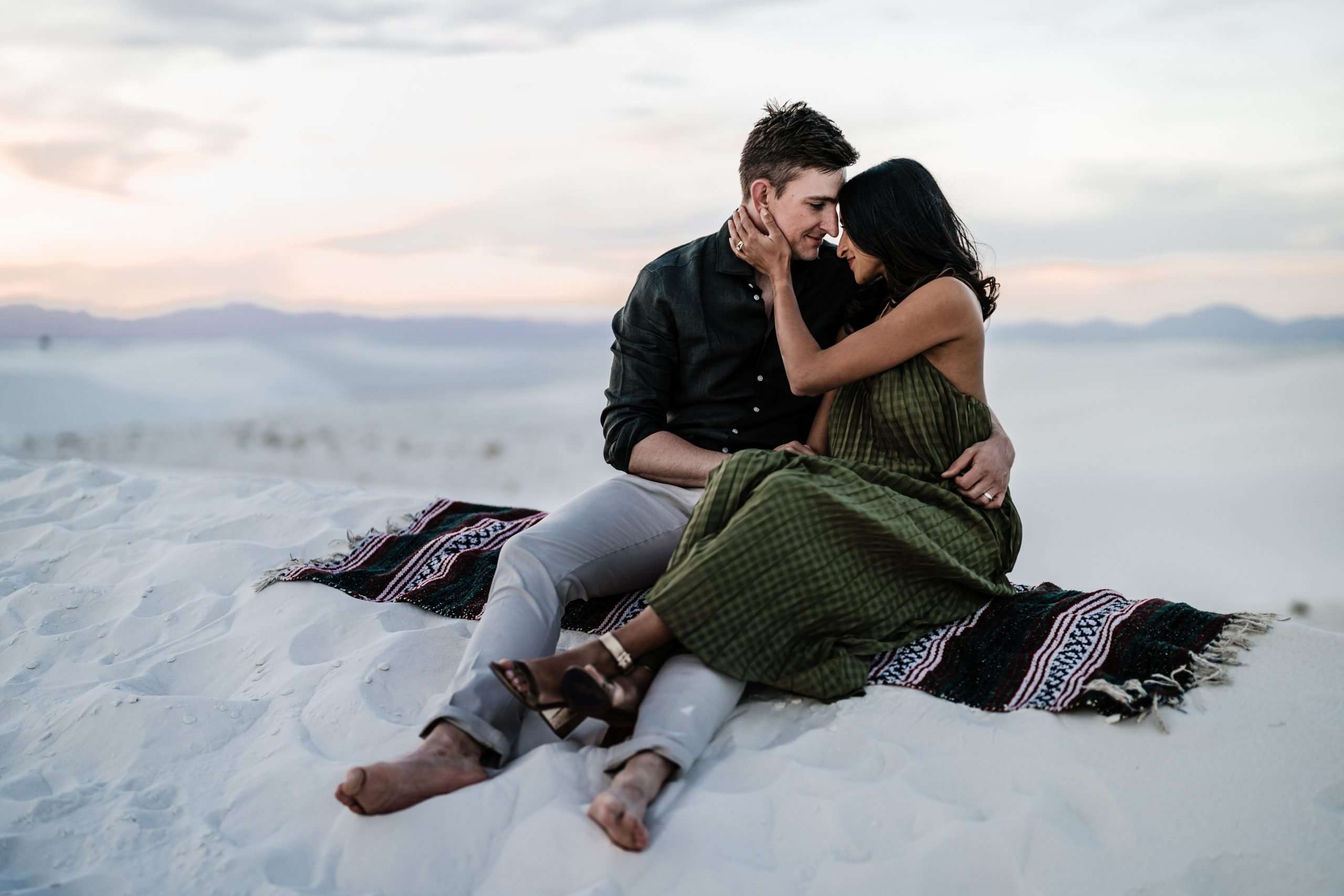 Wholesome White Sands Engagement Session