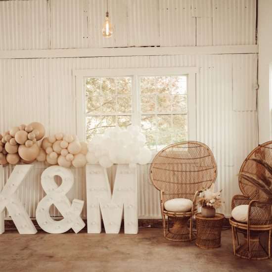A Neutral and Fun Reception with Bohemian Flair