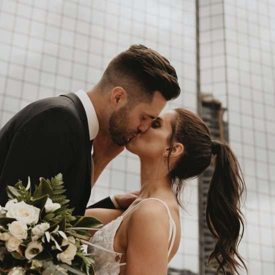 City Rooftop Wedding in Downtown Calgary