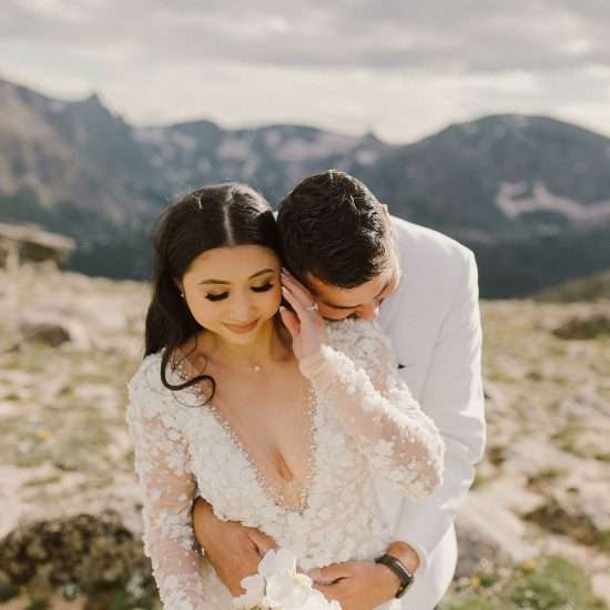 Monochromatic All-White Wedding in Estes Park