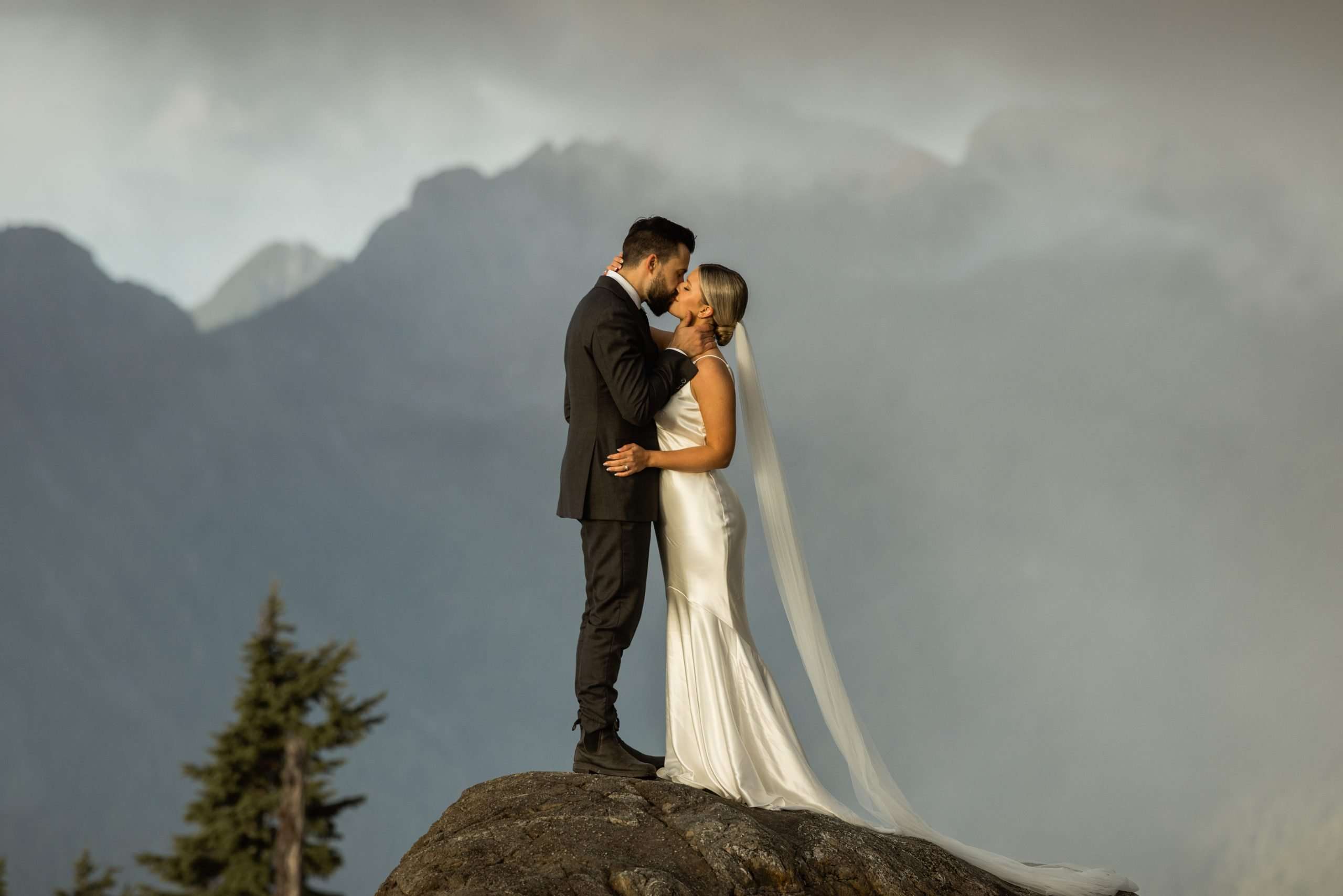 Cozy Tofino Elopement with Bridals via Helicopter