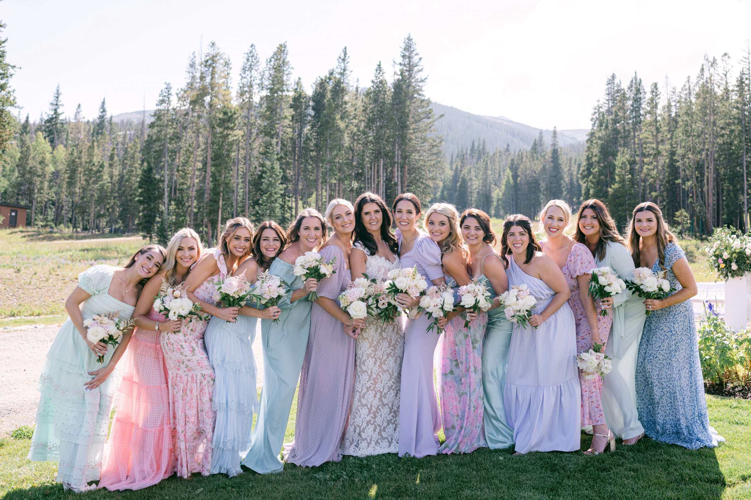 Pretty in Pastels Wedding in the Mountains