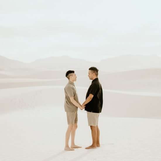 Ethereal White Sands Engagement Session