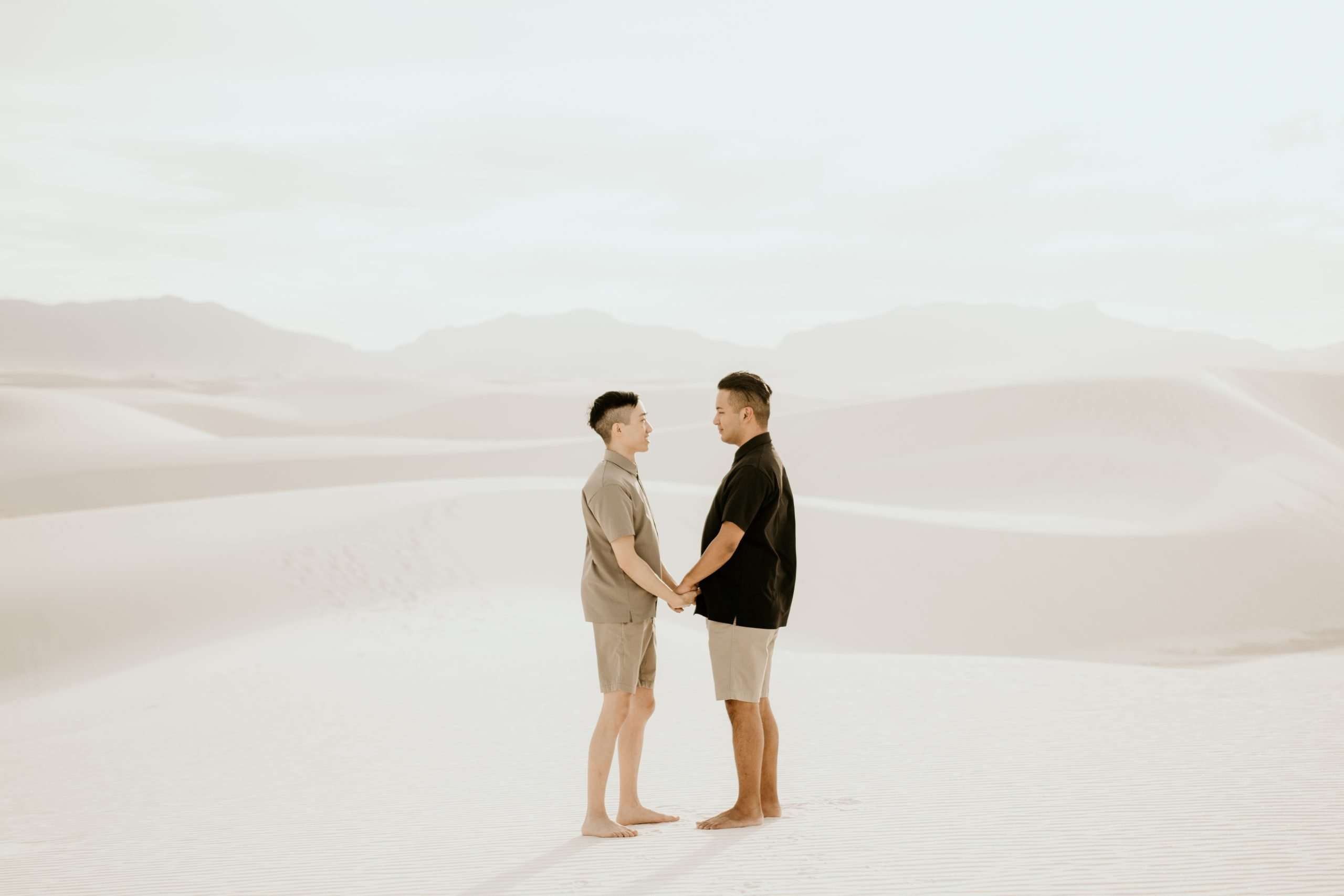 Ethereal White Sands Engagement Session