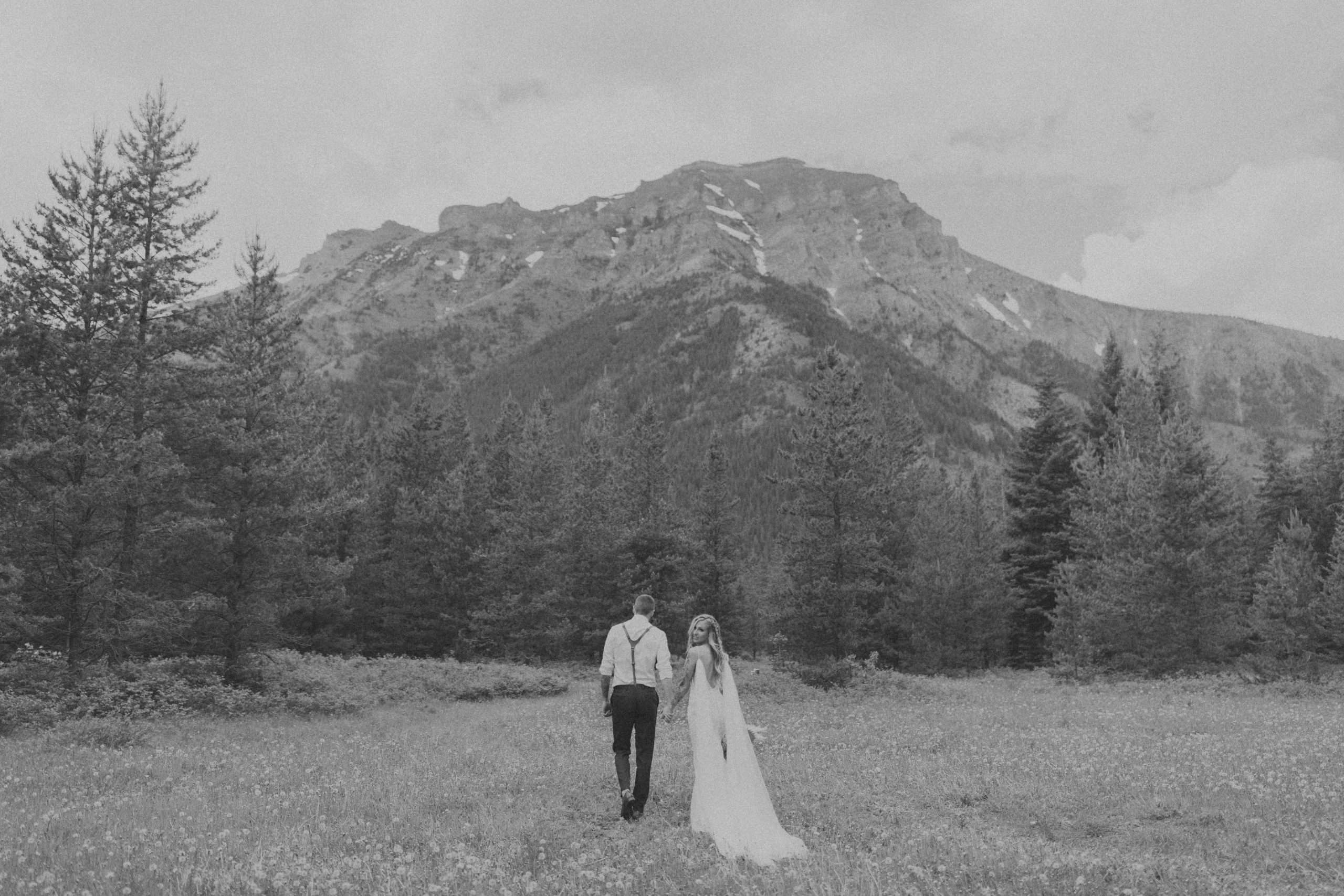 Boho Riverfront Wedding in the Woods of Alberta