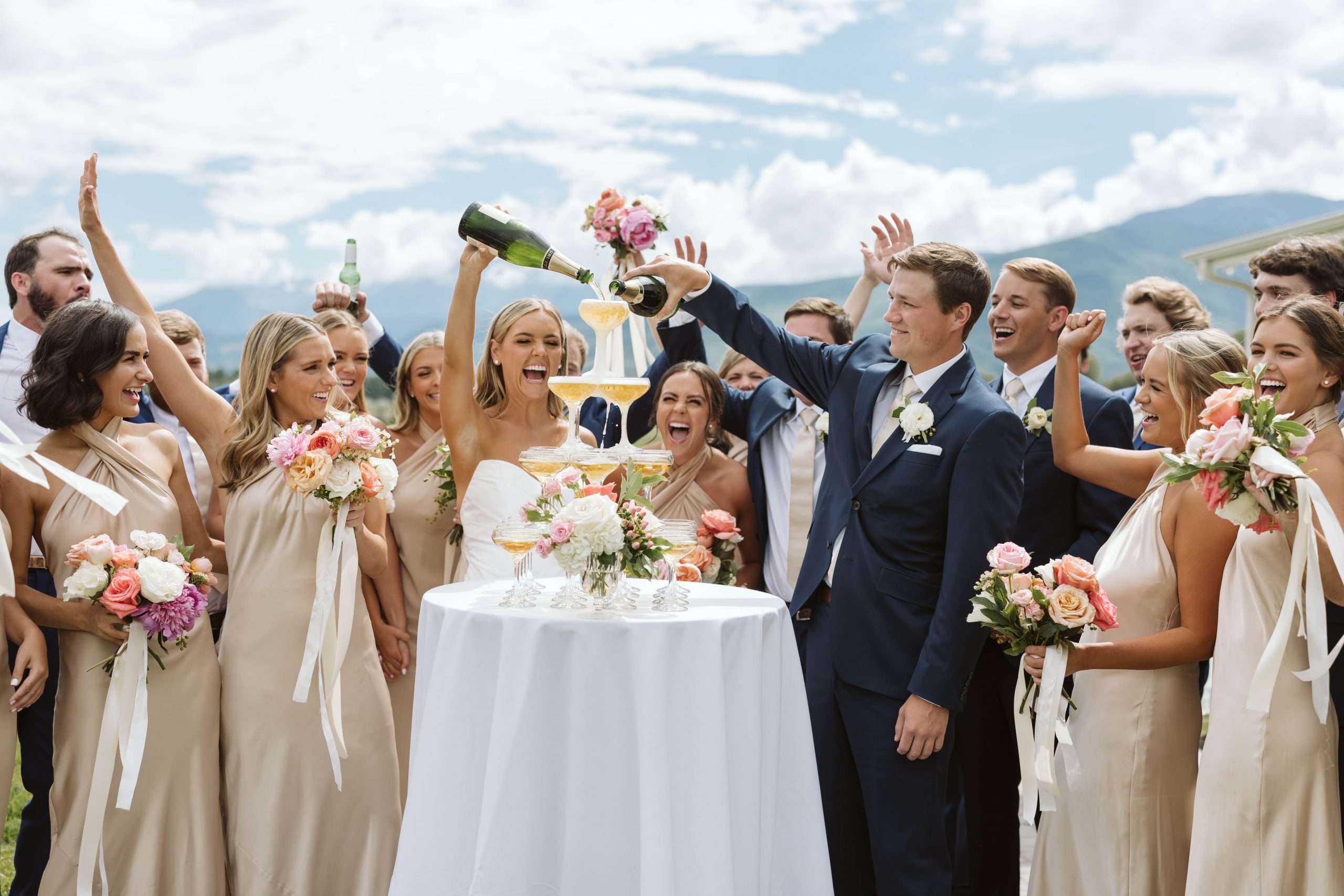 25 Epic Champagne Towers to Inspire your Wedding Celebration