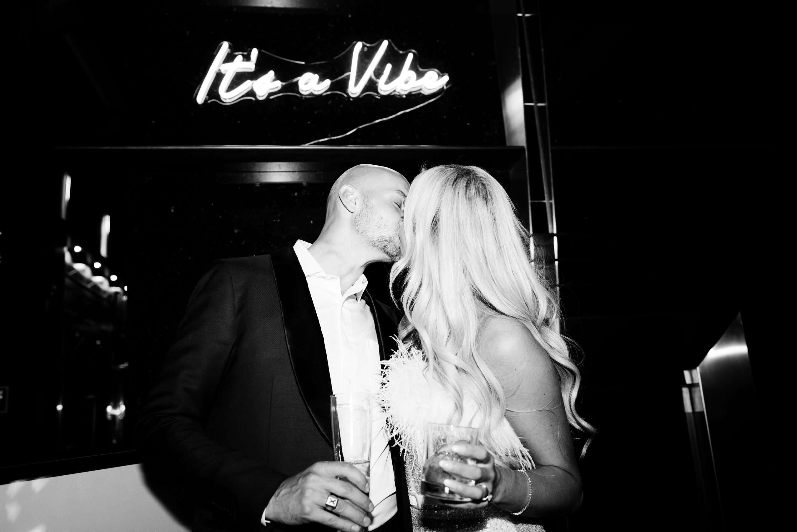 Classic Black and White Wedding in Alberta
