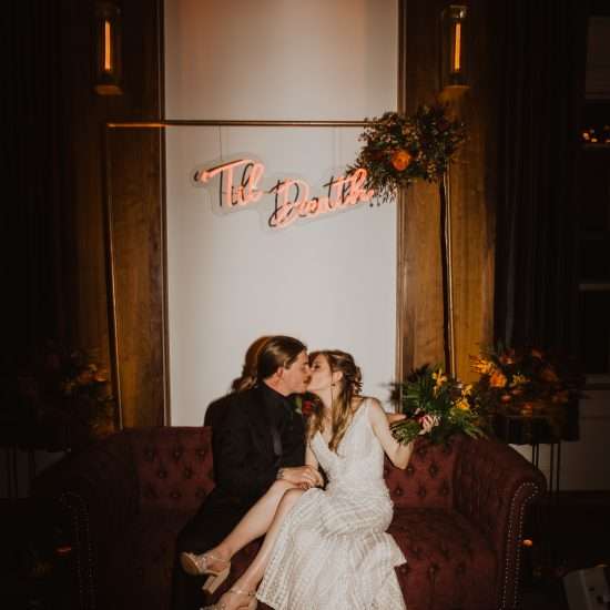 Moody Halloween Wedding at Hotel Colorado