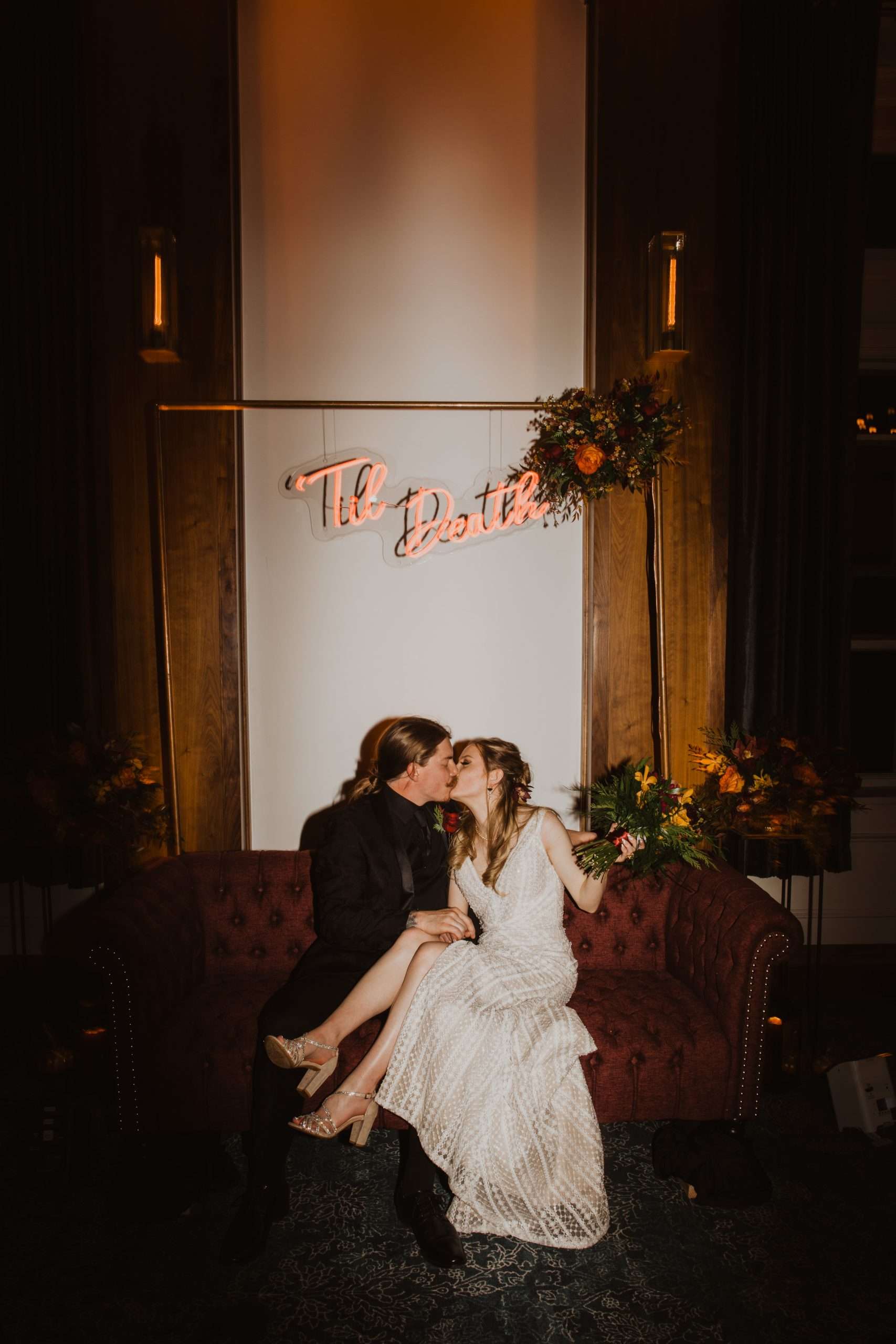 Moody Halloween Wedding at Hotel Colorado