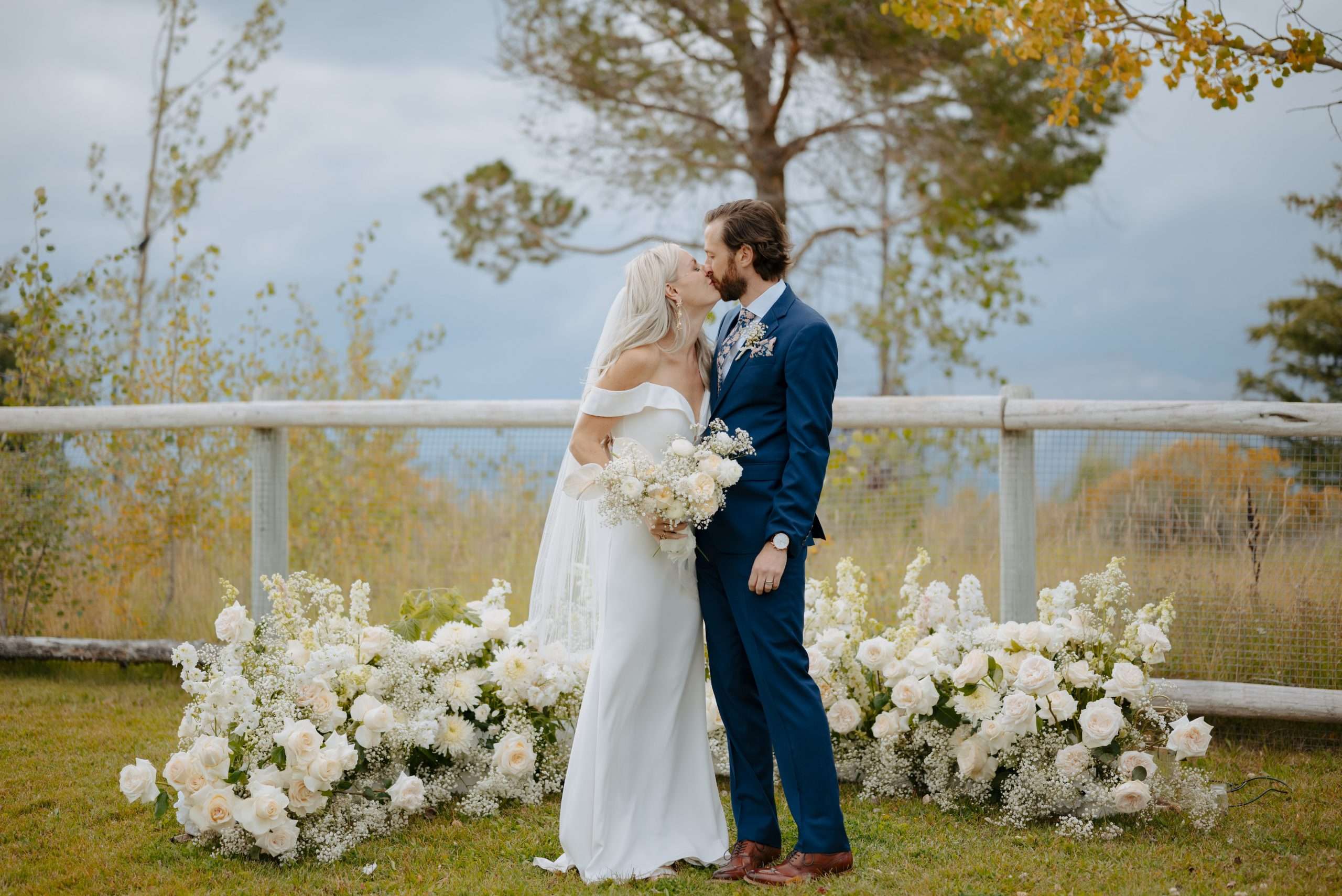 Sleek Monochromatic Wedding in Jackson Hole