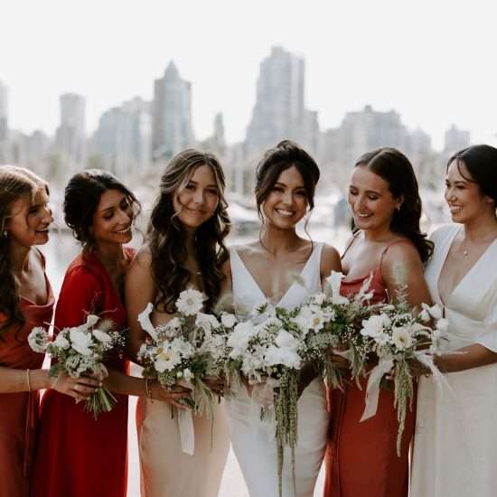 Neutral Nuptials with Pops of Orange in Vancouver