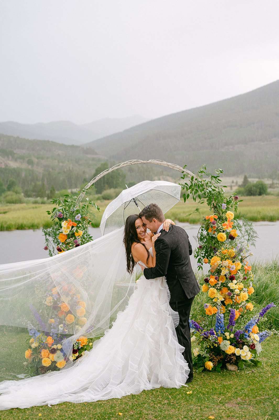 Colorful Colorado Wedding in the Rain