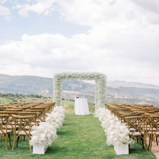 Lavish All White Wedding in Colorado