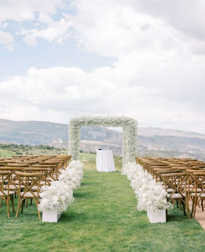 Lavish All White Wedding in Colorado
