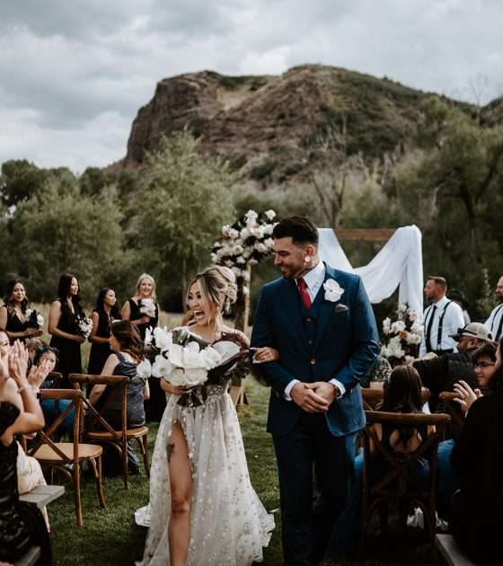 Fabulous Black and Moody Utah Wedding