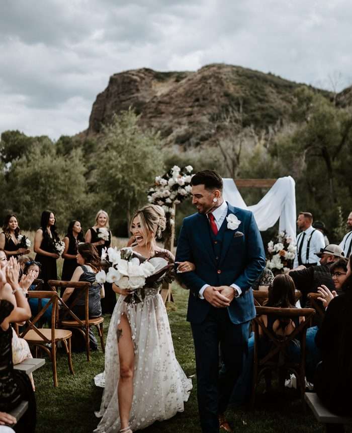 Fabulous Black and Moody Utah Wedding