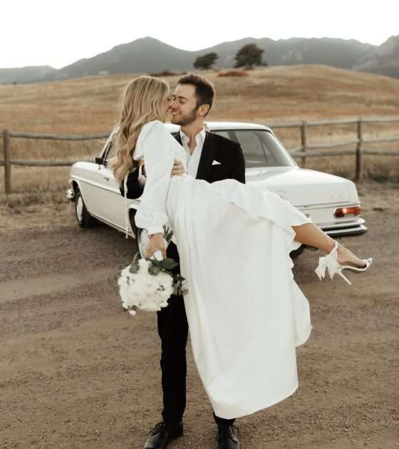 Stylish Vintage Colorado Engagement Session