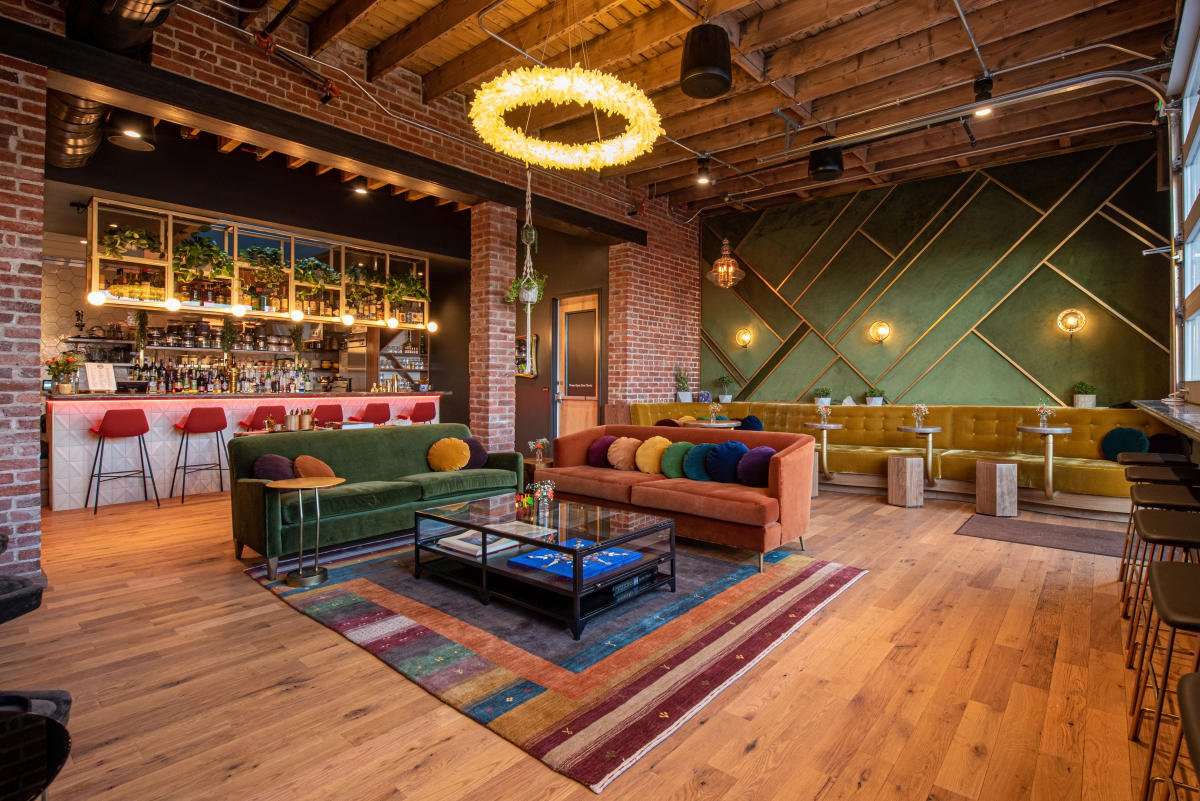 Honey Elixr Bar with cozy seating