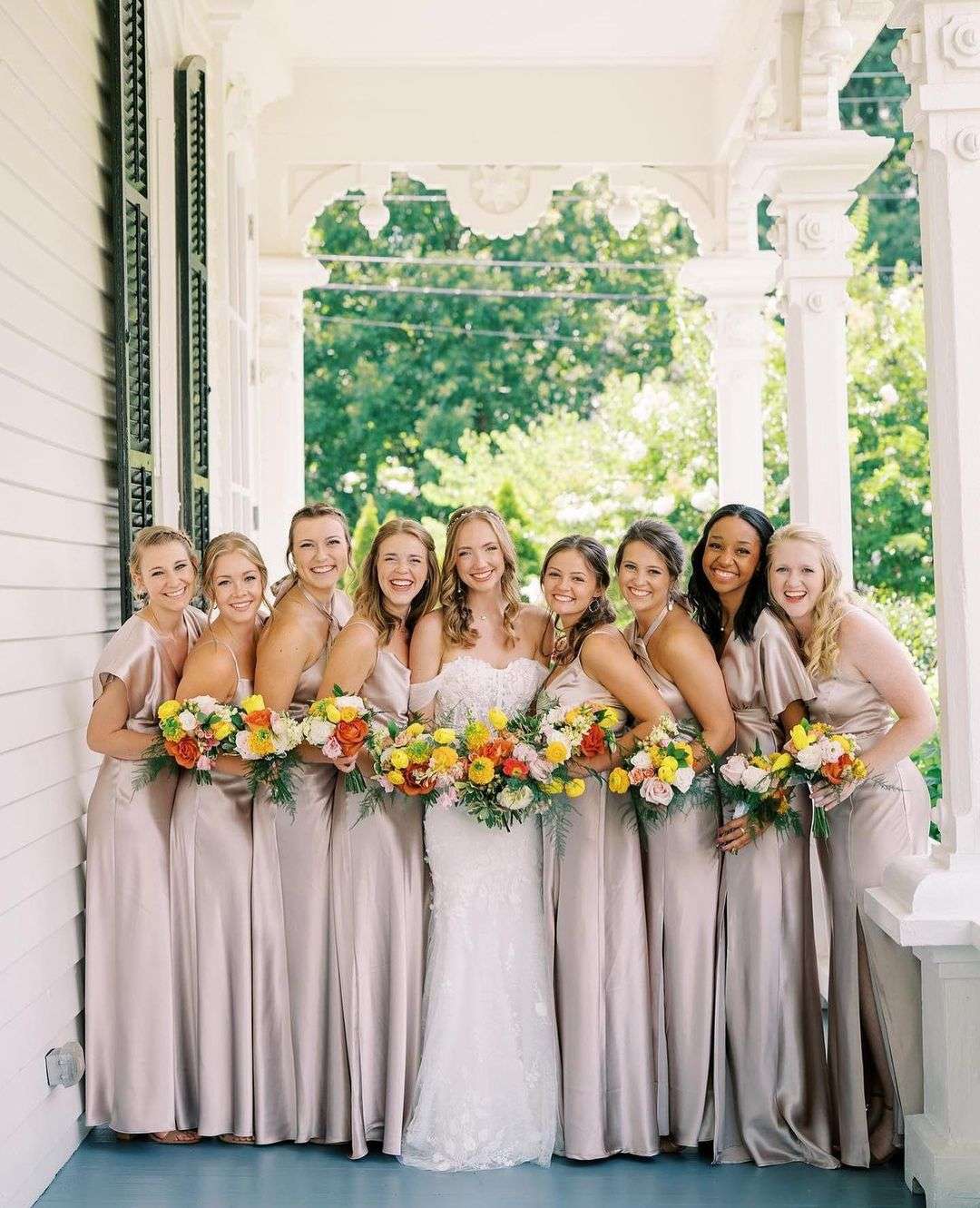 bridesmaid dresses companies How To: Mismatched Bridesmaid Dresses
