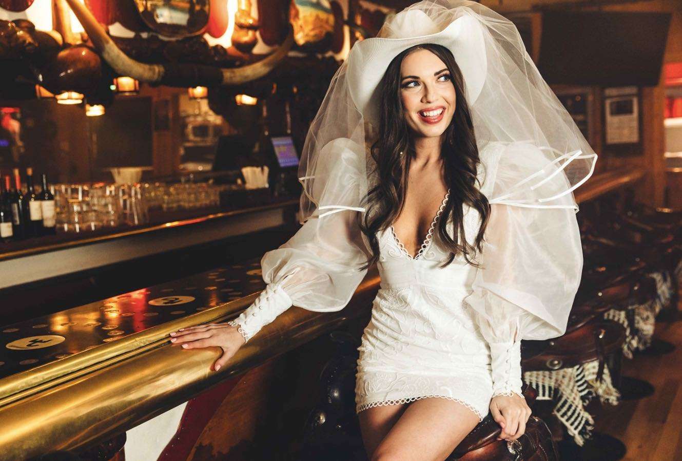 bride in jackson hole on her bachelorette