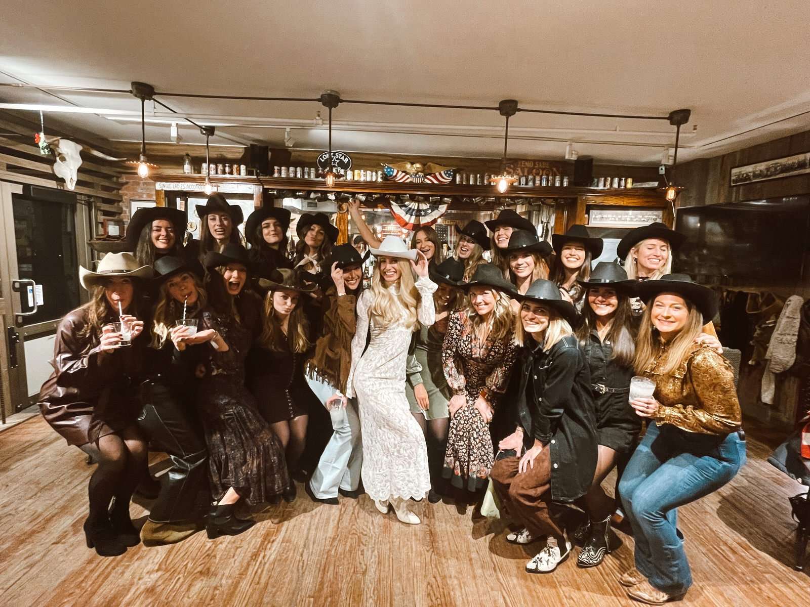 bride and her friends in Aspen