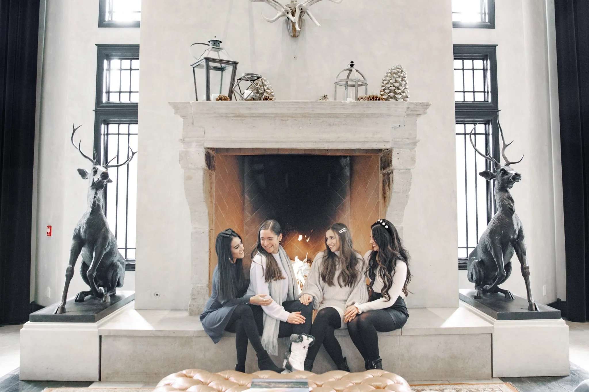 bride and her friends in Park City on her bachelorette
