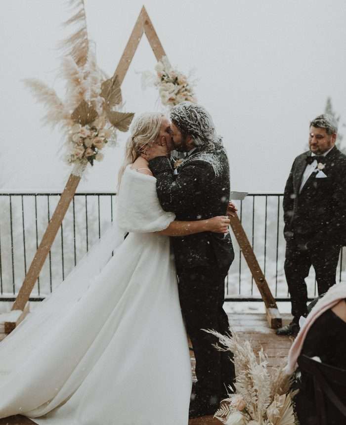 A Boho Colorado Wedding in a Blizzard