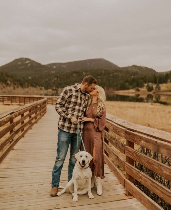 Evergreen Engagements with Warm Tones