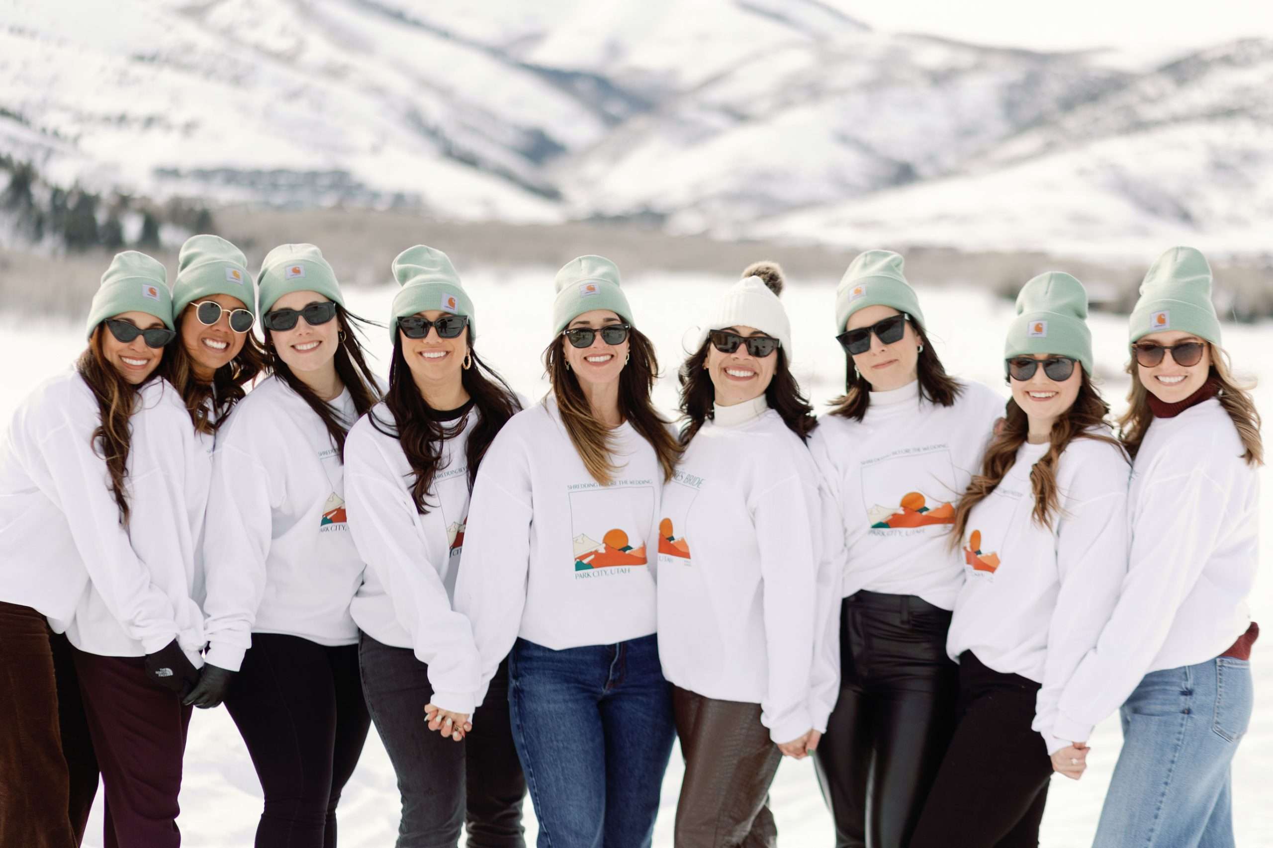 bridal party in park city