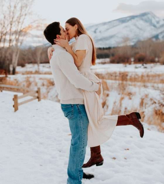 Western Chic Montana Engagement Session