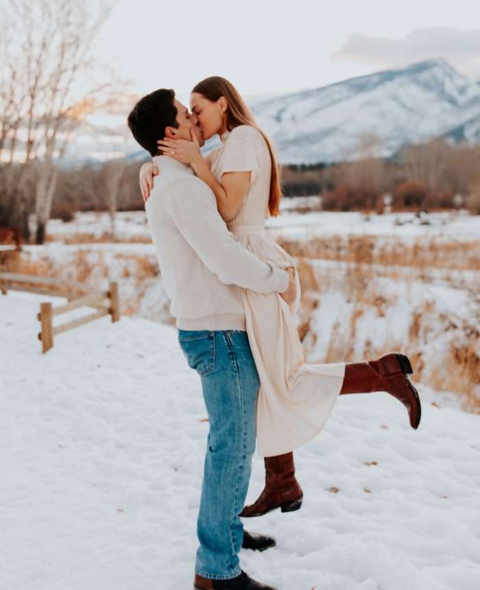 Western Chic Montana Engagement Session