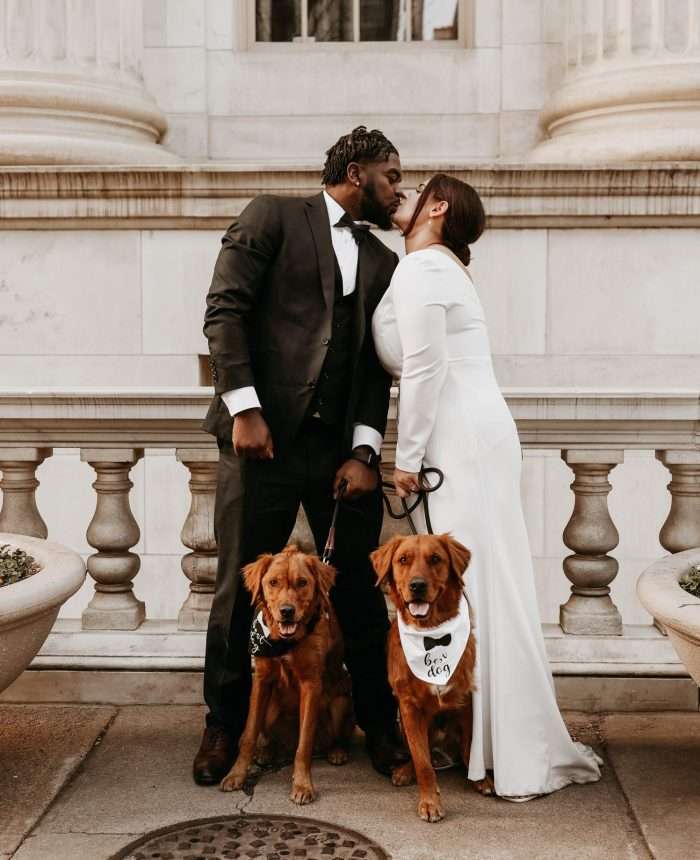 Downtown Denver Elopement with Their Dogs
