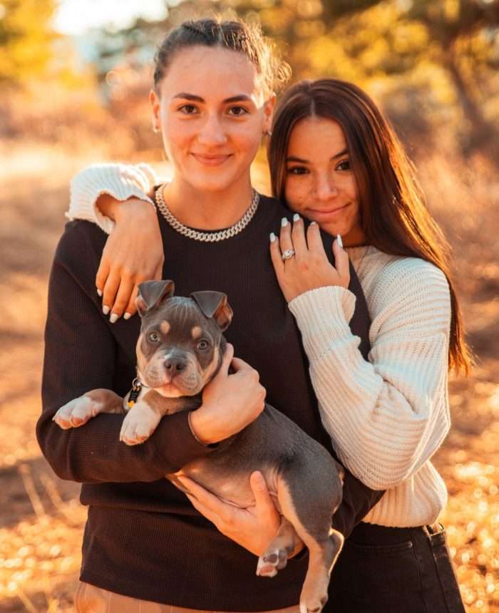 Warm Fall Engagement Session with a Puppy