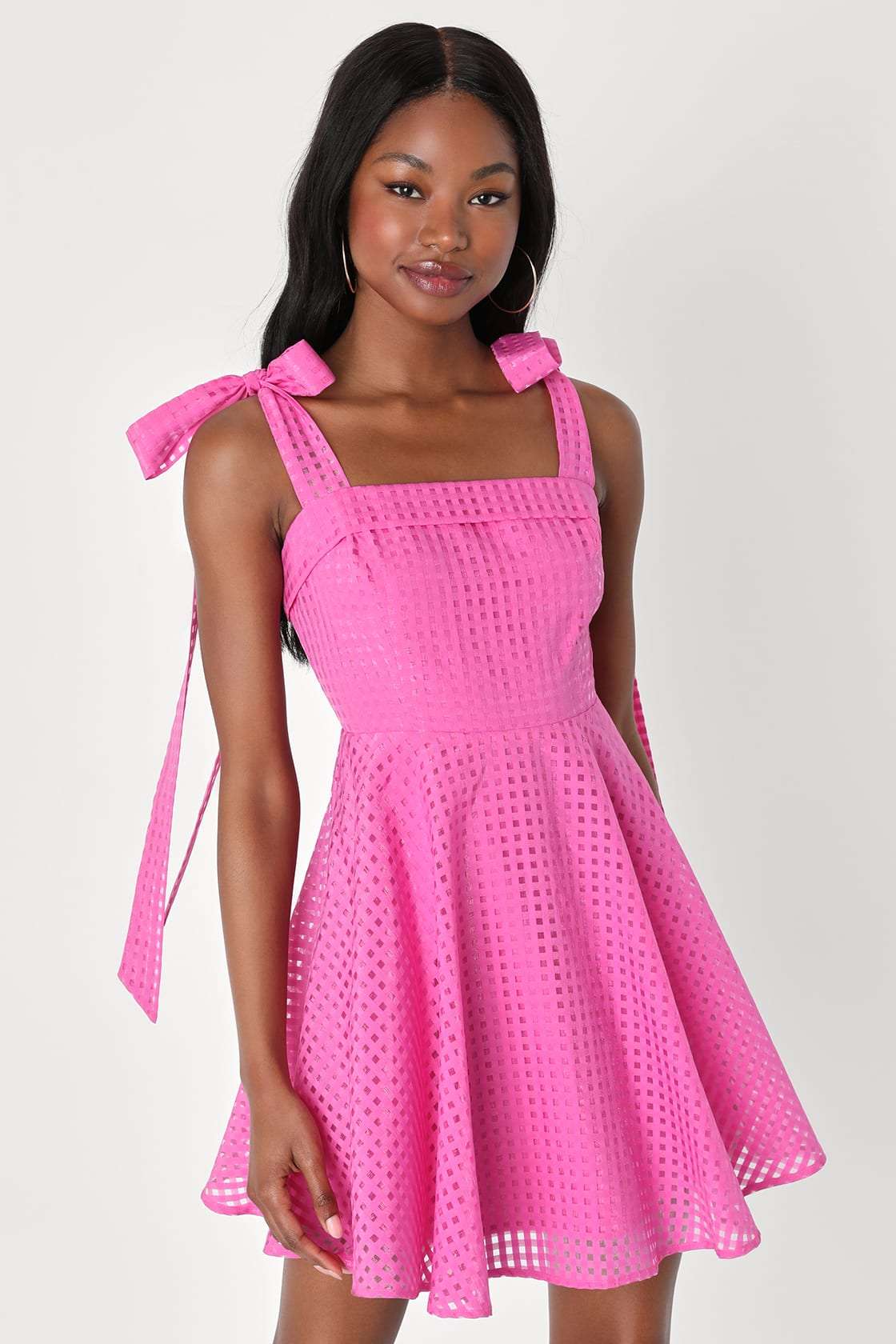 hot pink dress bachelorette Fashion Nova Hot Pink Cutout Mini Dress Party Dress Bachelorette Dress