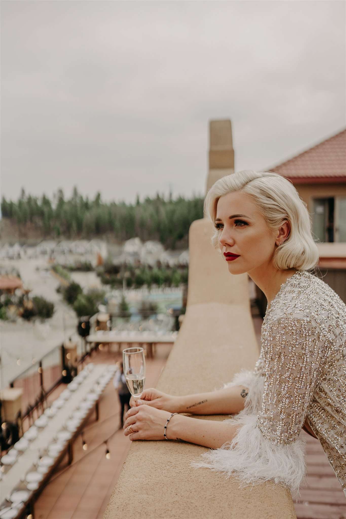 Bride Getting Ready at La Casa Mirador | Italian Villa Inspired Wedding Venue