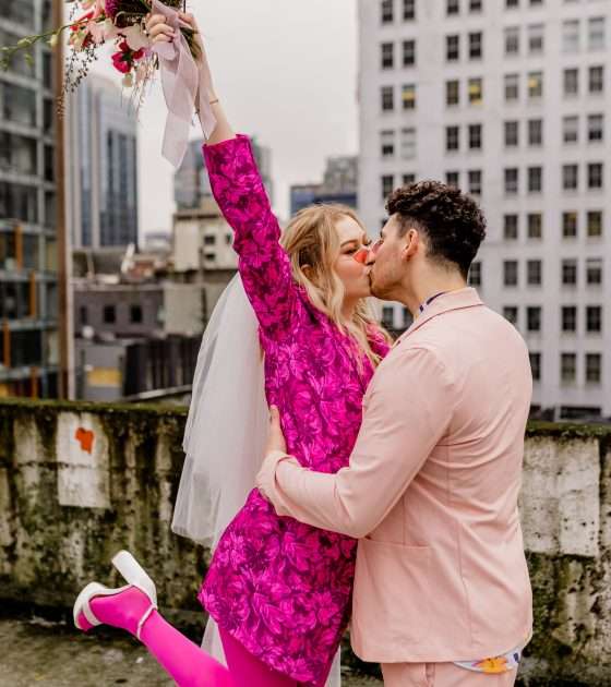 Funky and Fun Hot Pink Elopement Inspiration