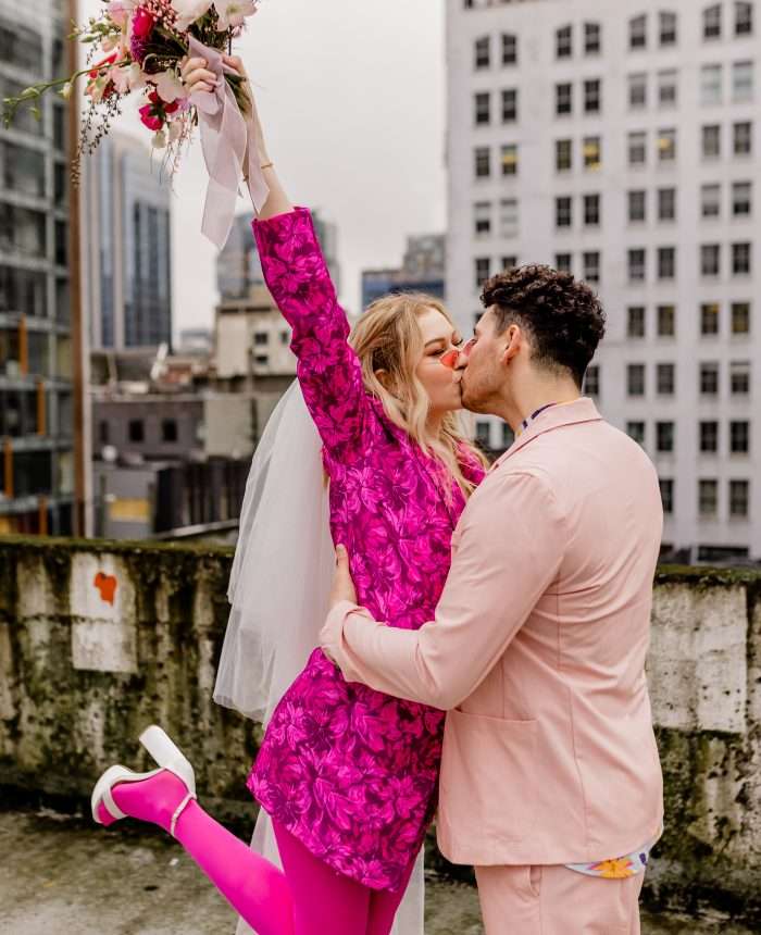 Funky and Fun Hot Pink Elopement Inspiration