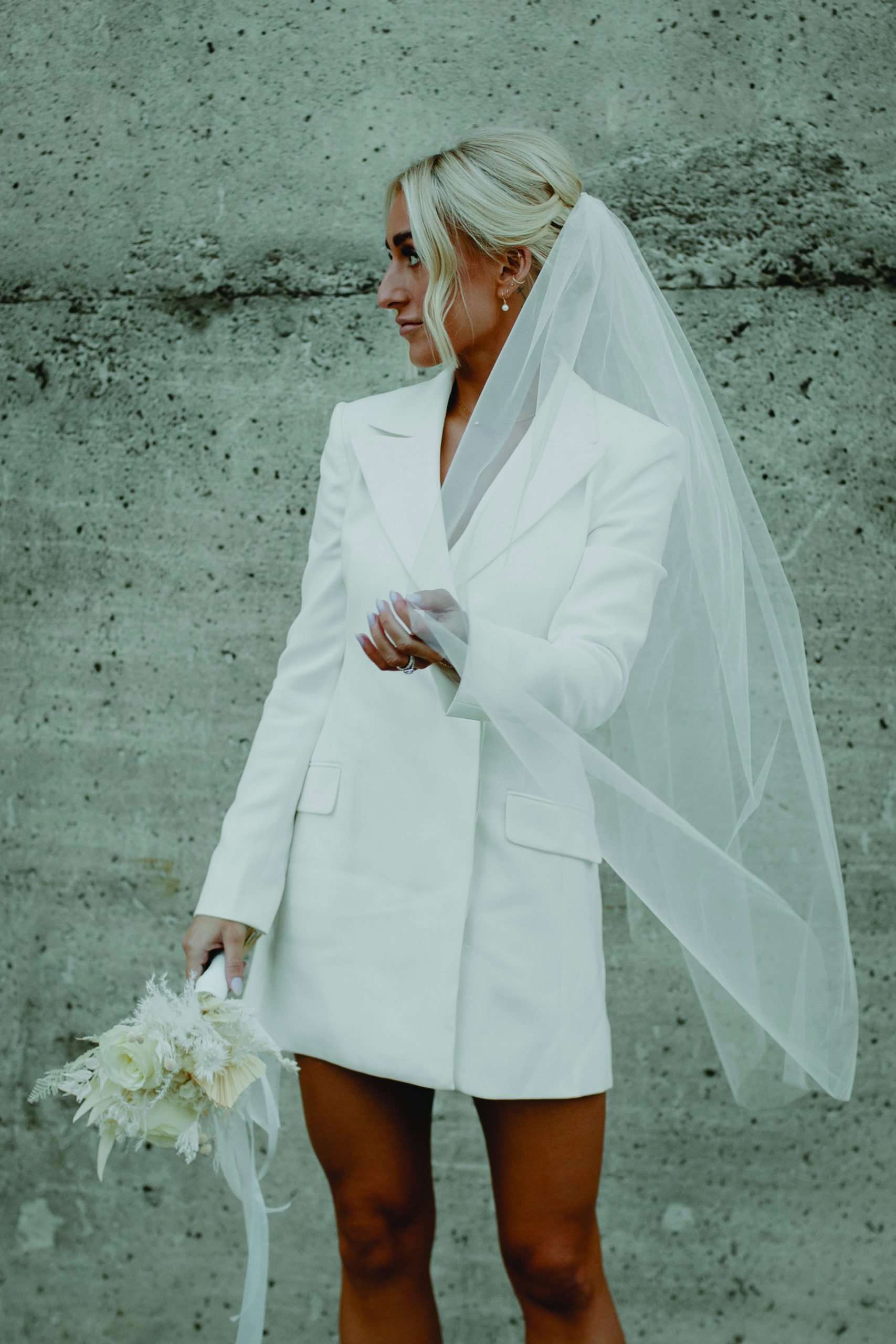 blazer dress for engagement Blazer Dress | Non Traditional Wedding Dress