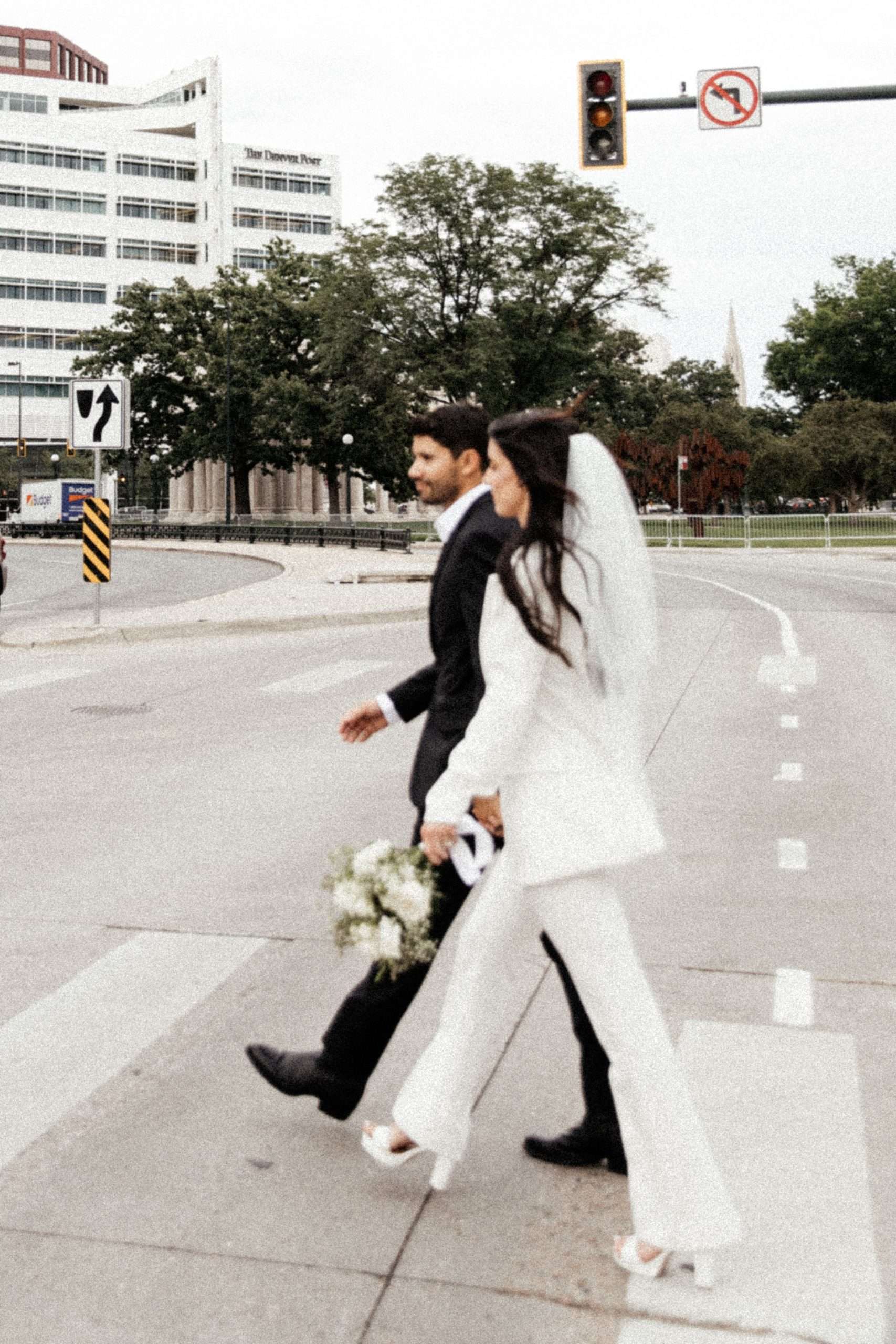 blazer dress for engagement Downtown Engagement Session Blazer Outfit | Kay x Bee