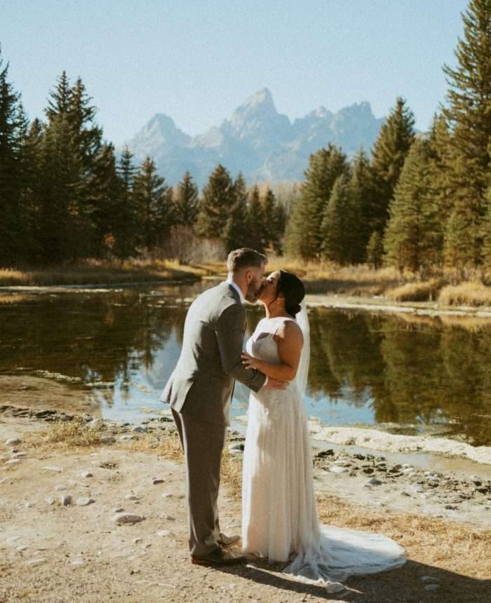 Darling East Coast Couple Elopes in Jackson Hole